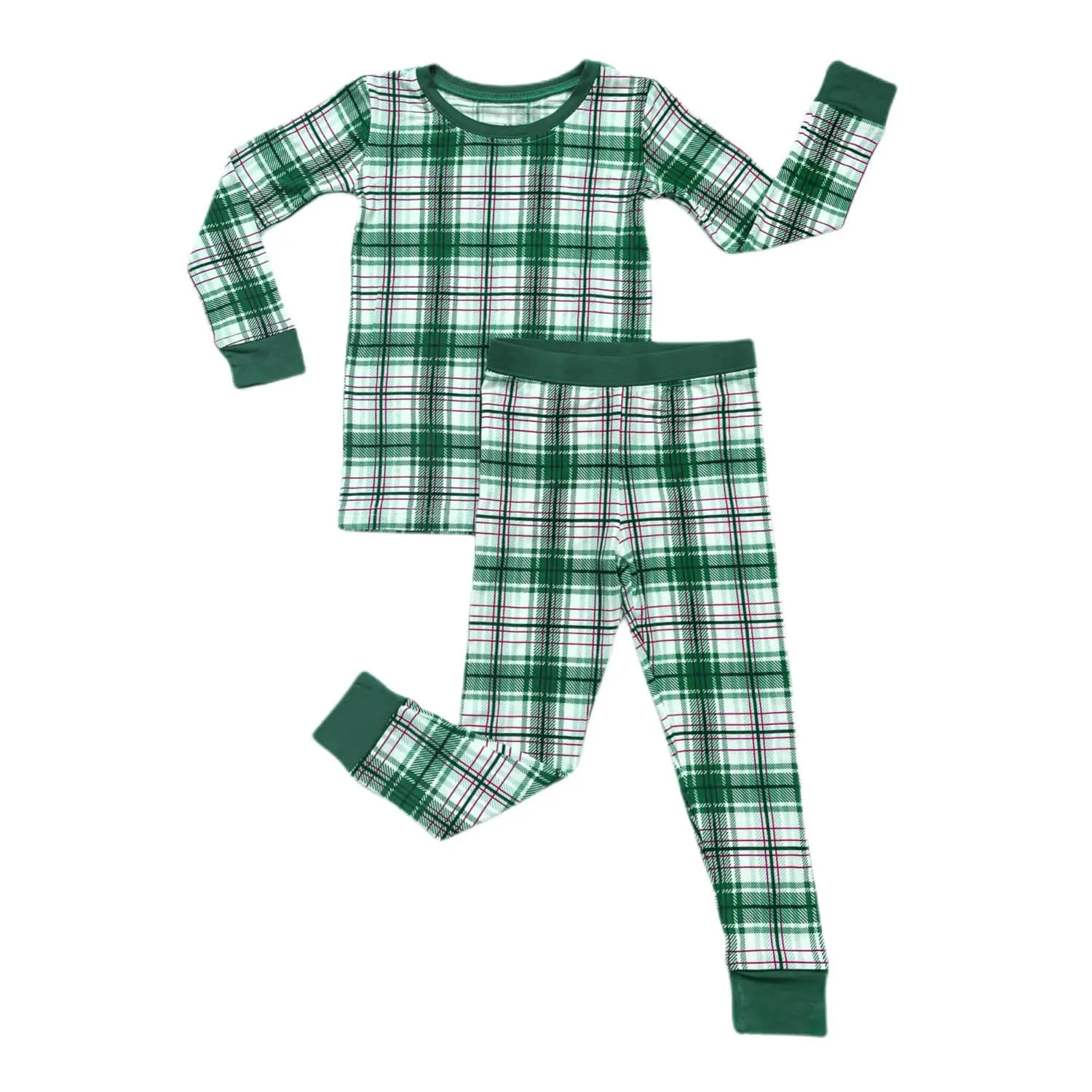 Little Sleepies Noel Plaid 2pc Pajama Set