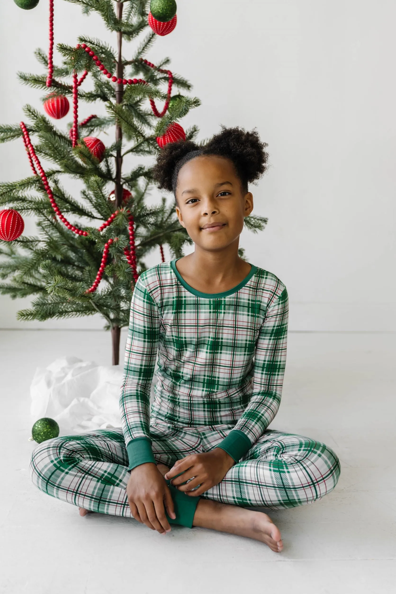 Little Sleepies Noel Plaid 2pc Pajama Set