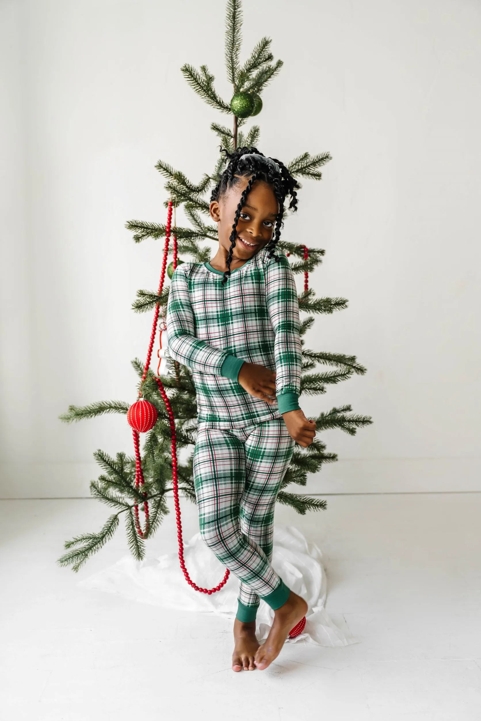 Little Sleepies Noel Plaid 2pc Pajama Set