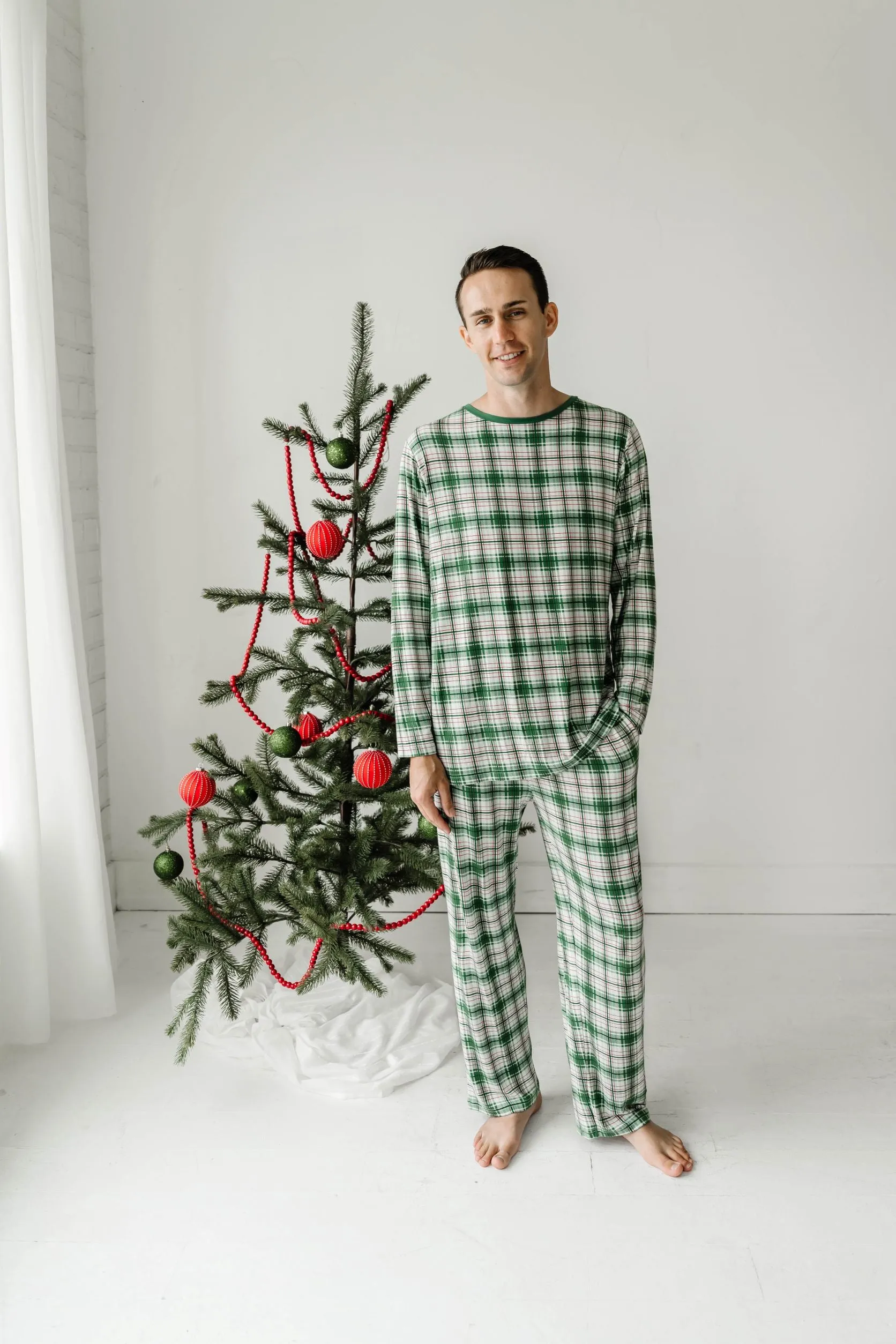 Little Sleepies Noel Plaid Men's 2pc Pajama Set