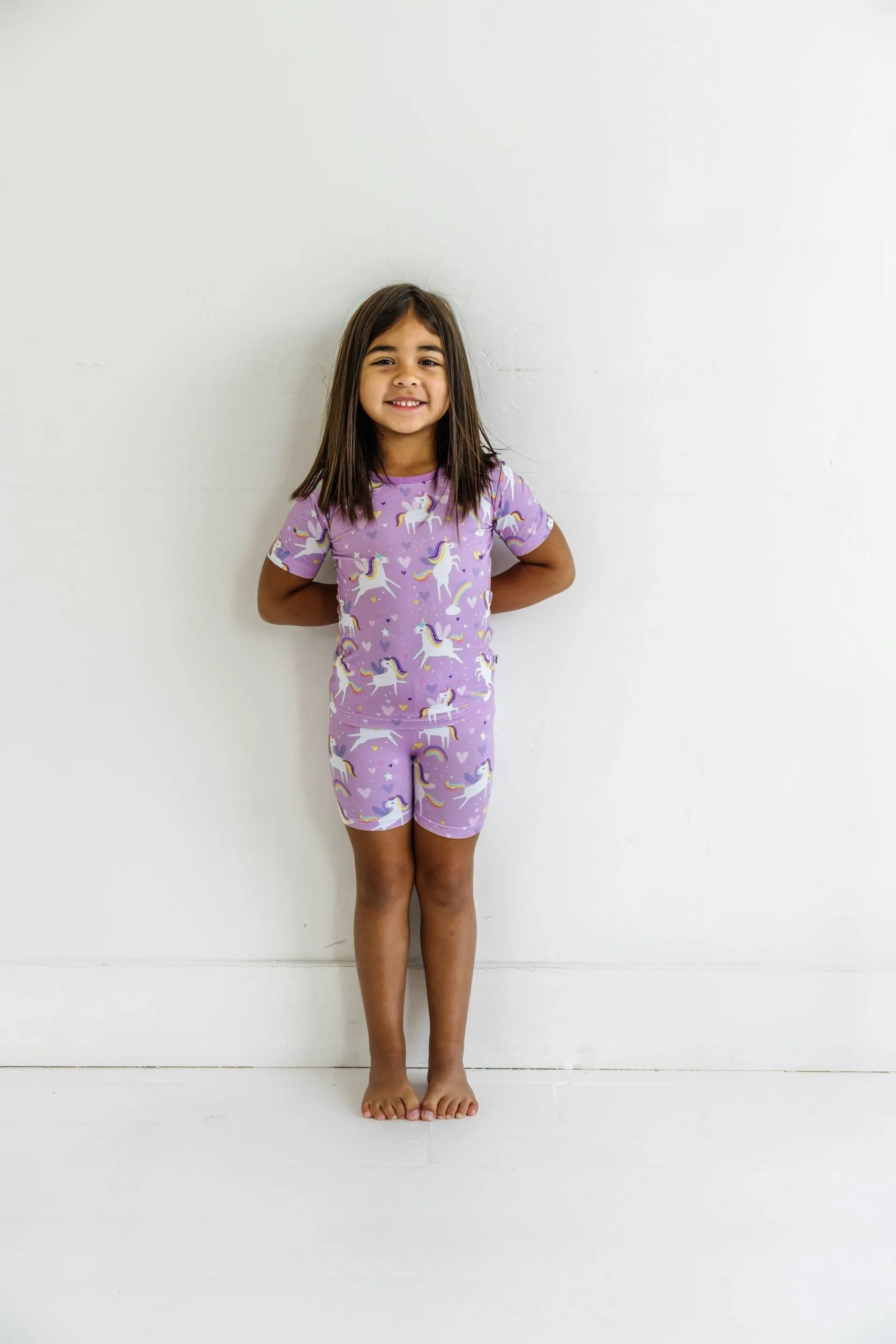 Little Sleepies Sienna's Unicorns S/S 2pc Pajama Set w/Shorts