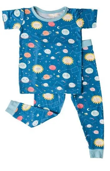 Little Sleepies Space S/S Bamboo 2pc Pajama Set