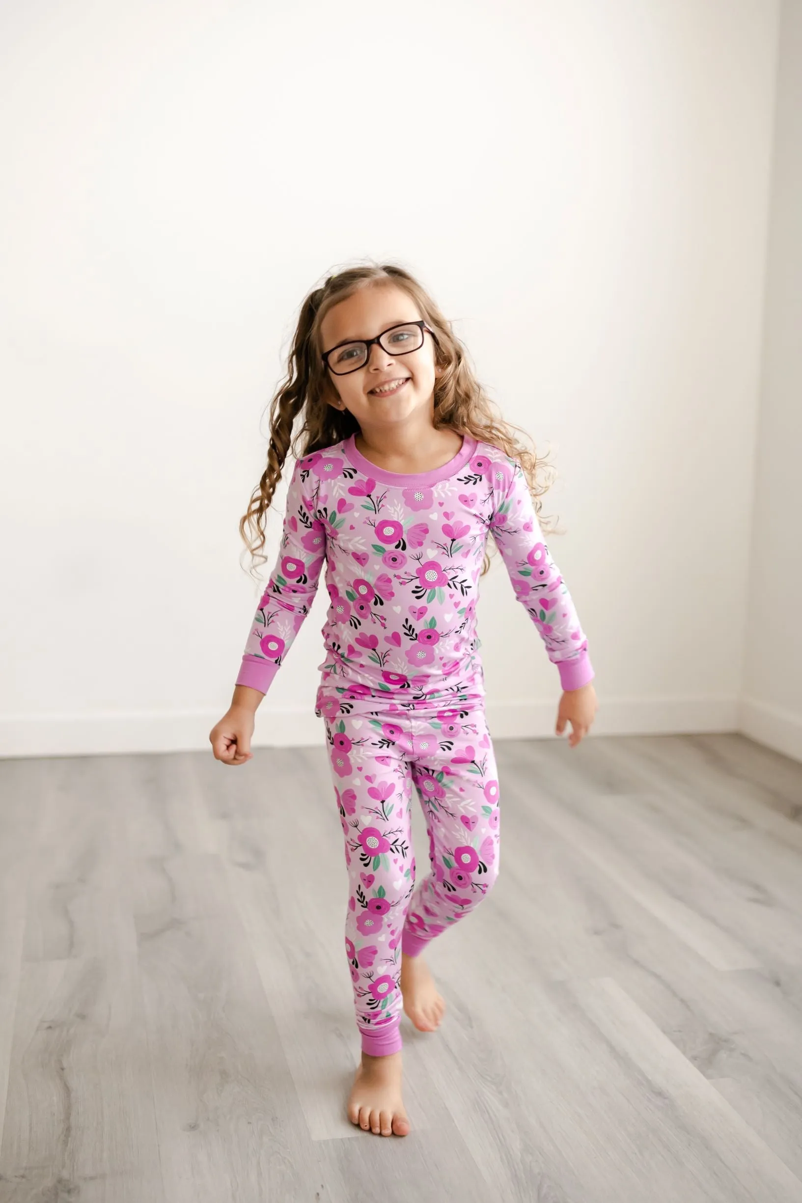 Little Sleepies Sweetheart Floral Bamboo 2pc Pajama Set