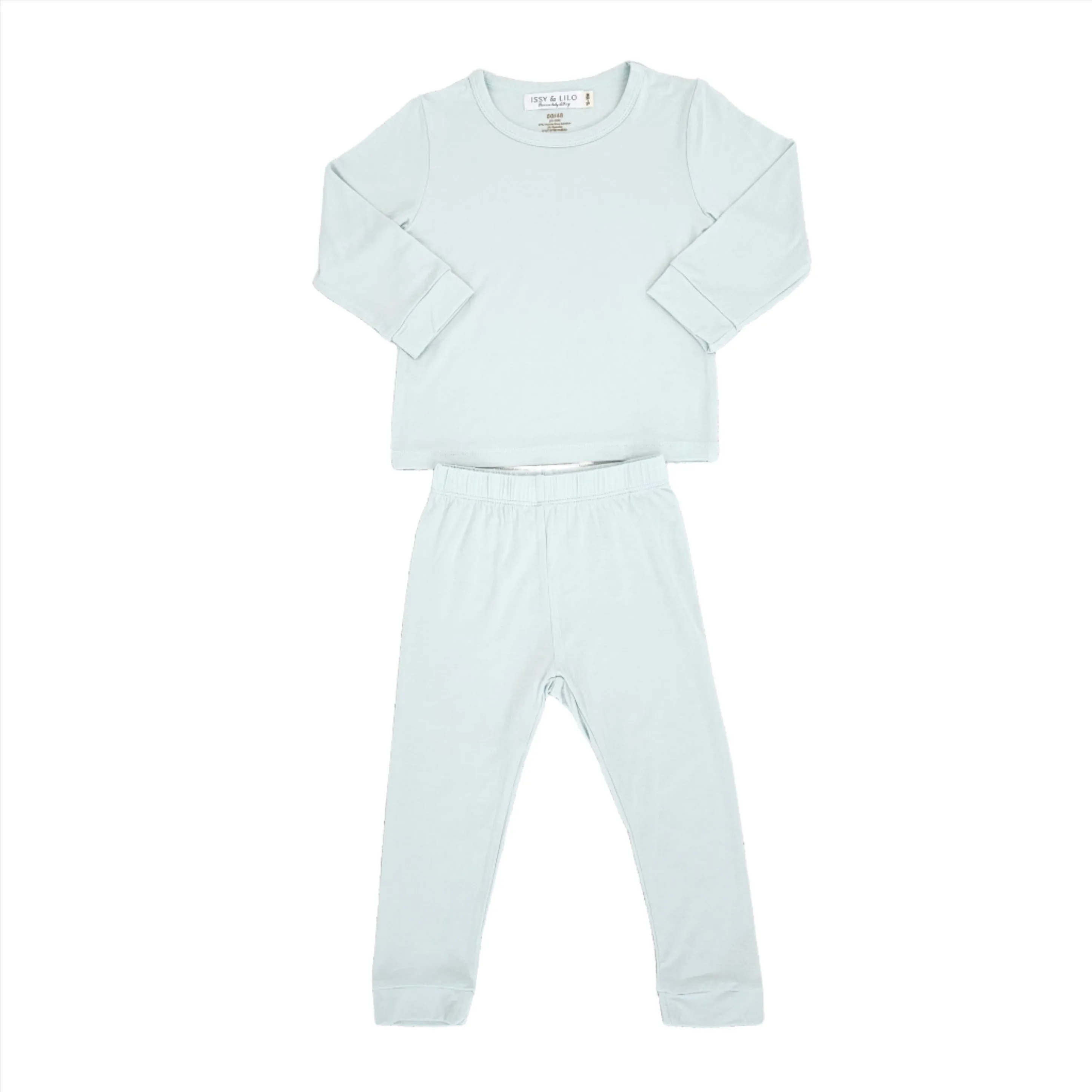 Long Sleeve Bamboo Pajama Set - Mint