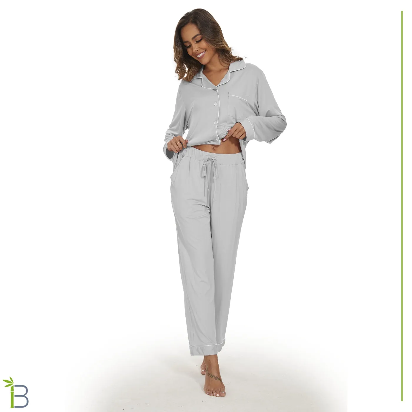 Long Sleeve Bamboo Viscose Pajama Set