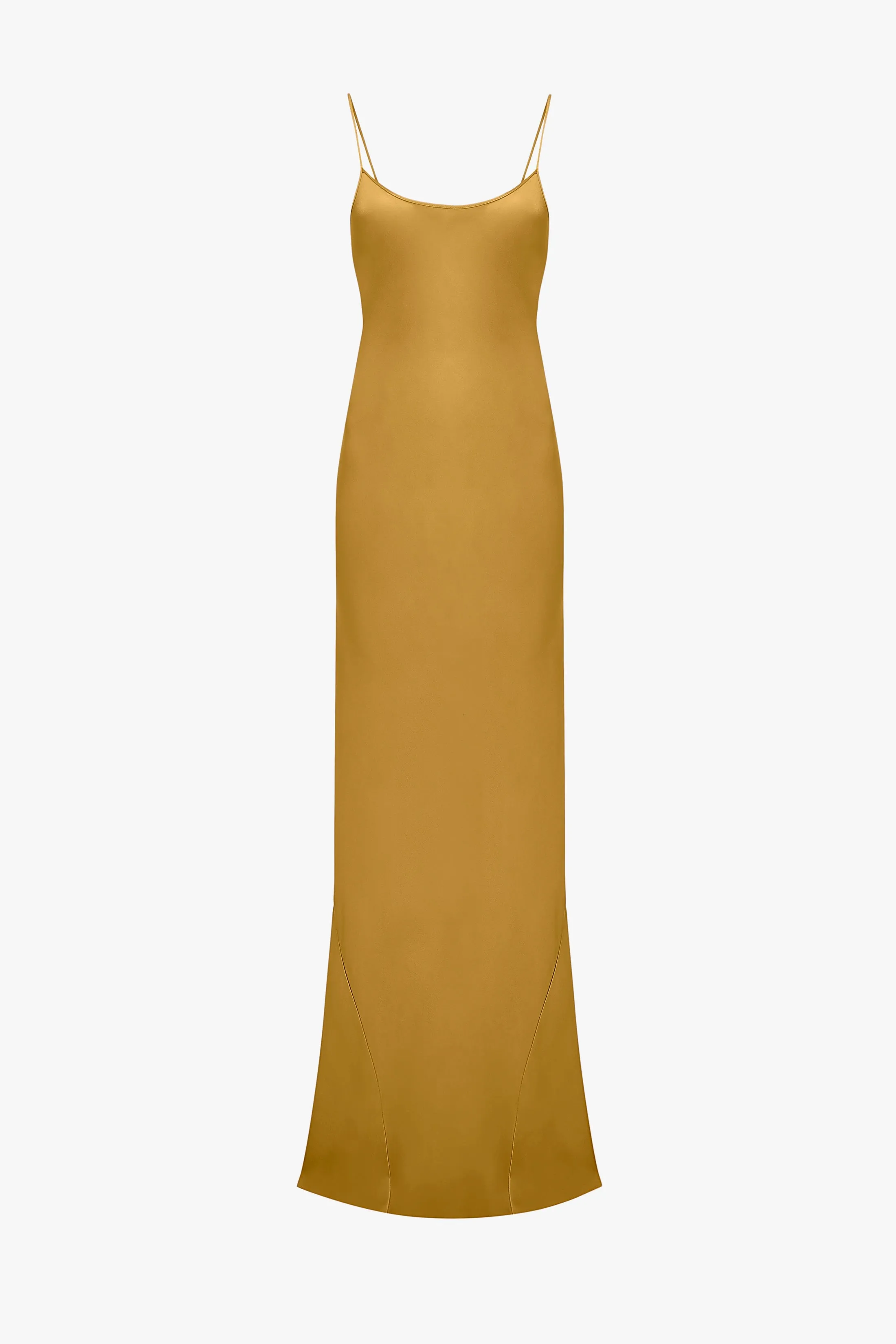 Low Back Cami Floor-Length Dress In Harvest Gold