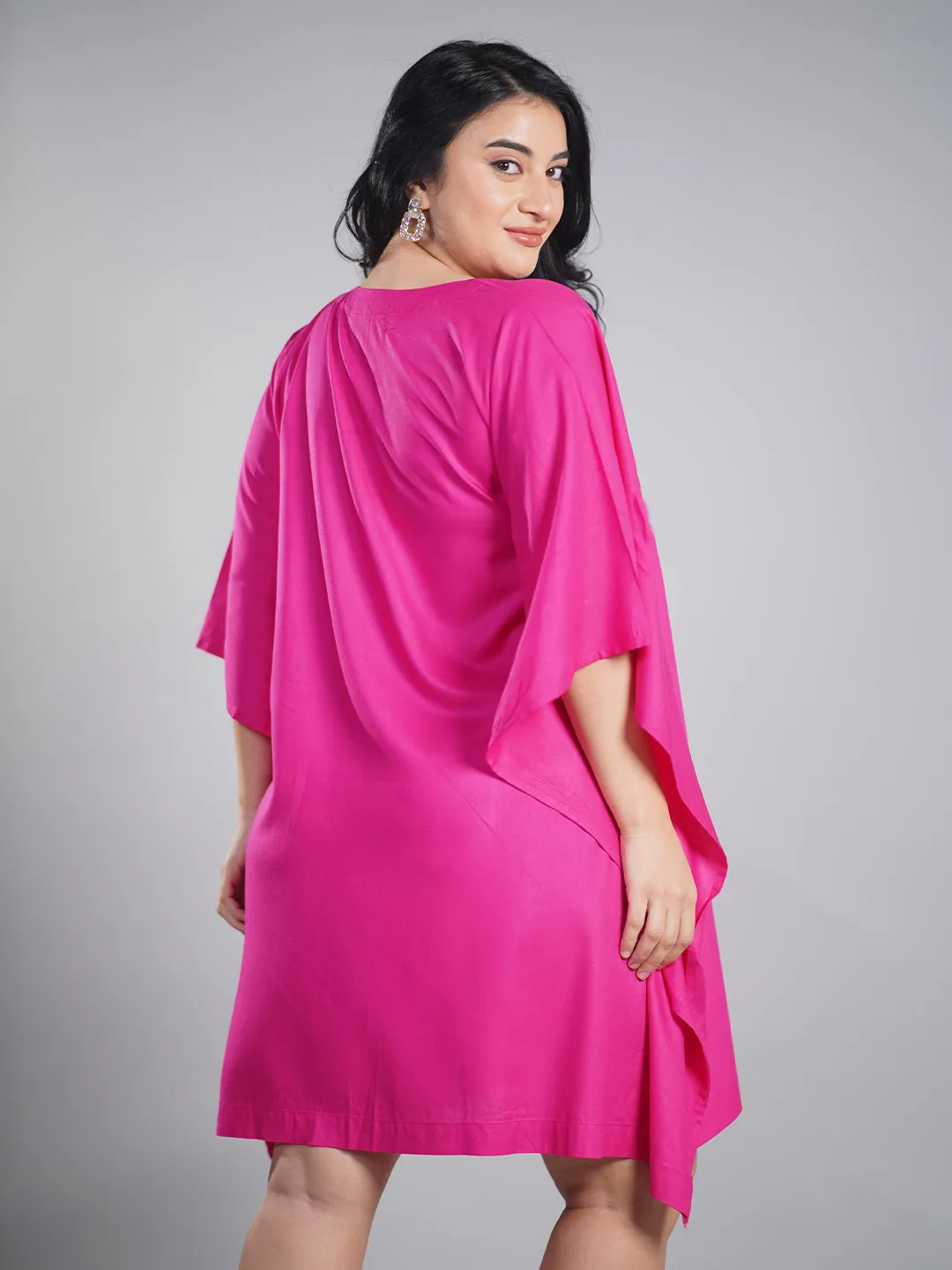 Magenta Kaftan Nightdress - ButterflyQueen