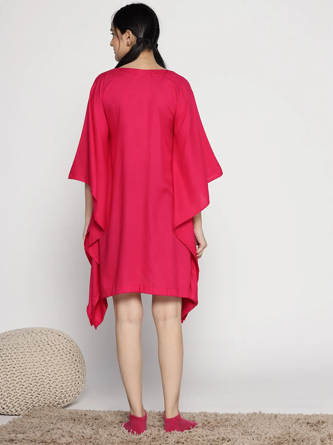 Magenta Kaftan Nightdress - SleepMore