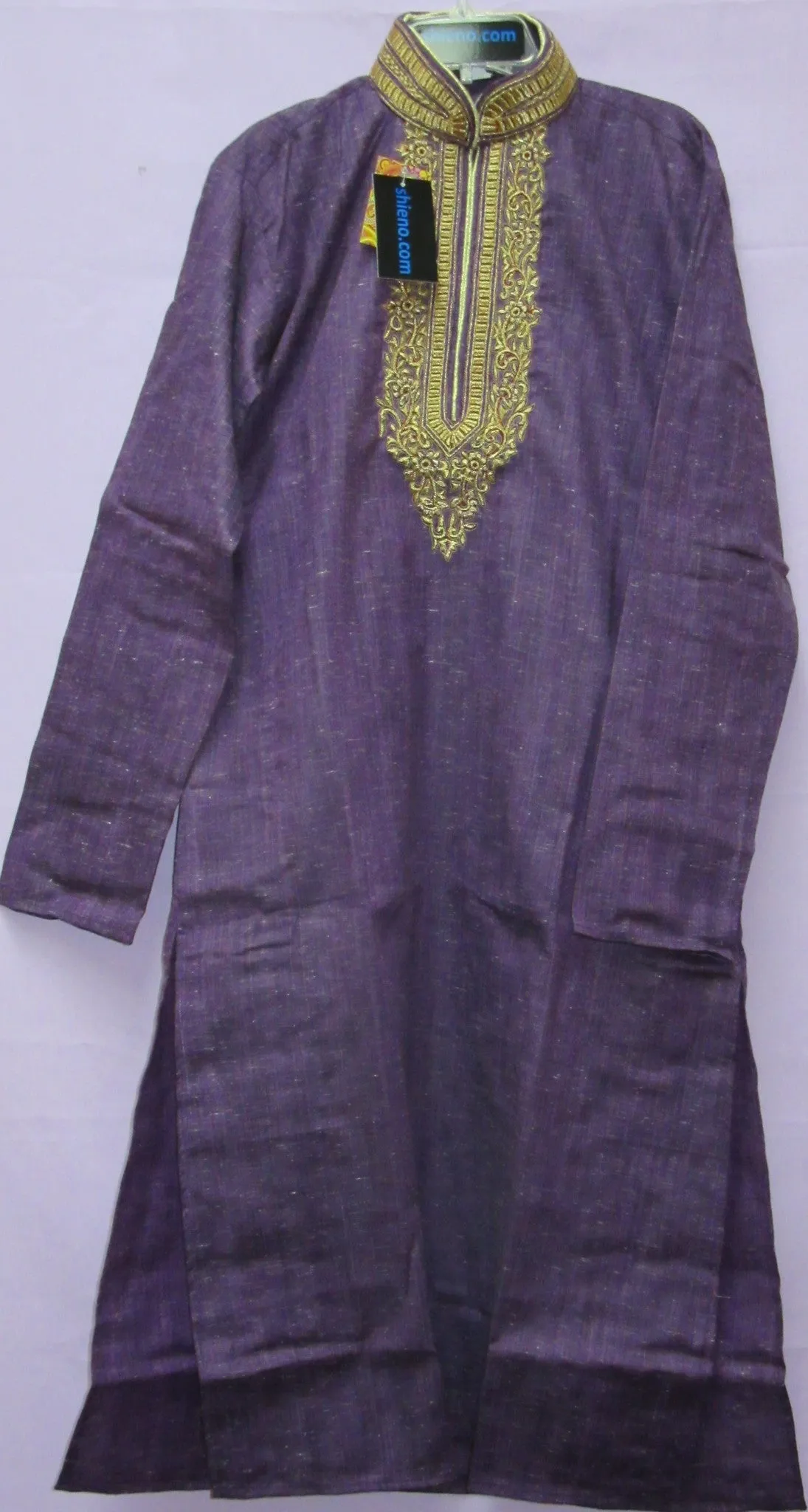 Men's 7035 Party Wear Slub Khadi Kurta Pajama Set Small Medium Size