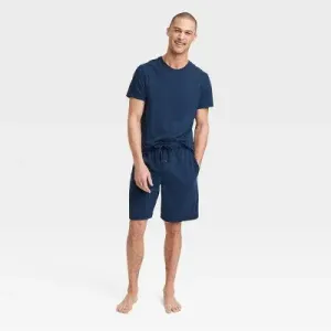 Men's Short Sleeve Pajama Set - Goodfellow & Co Blue S