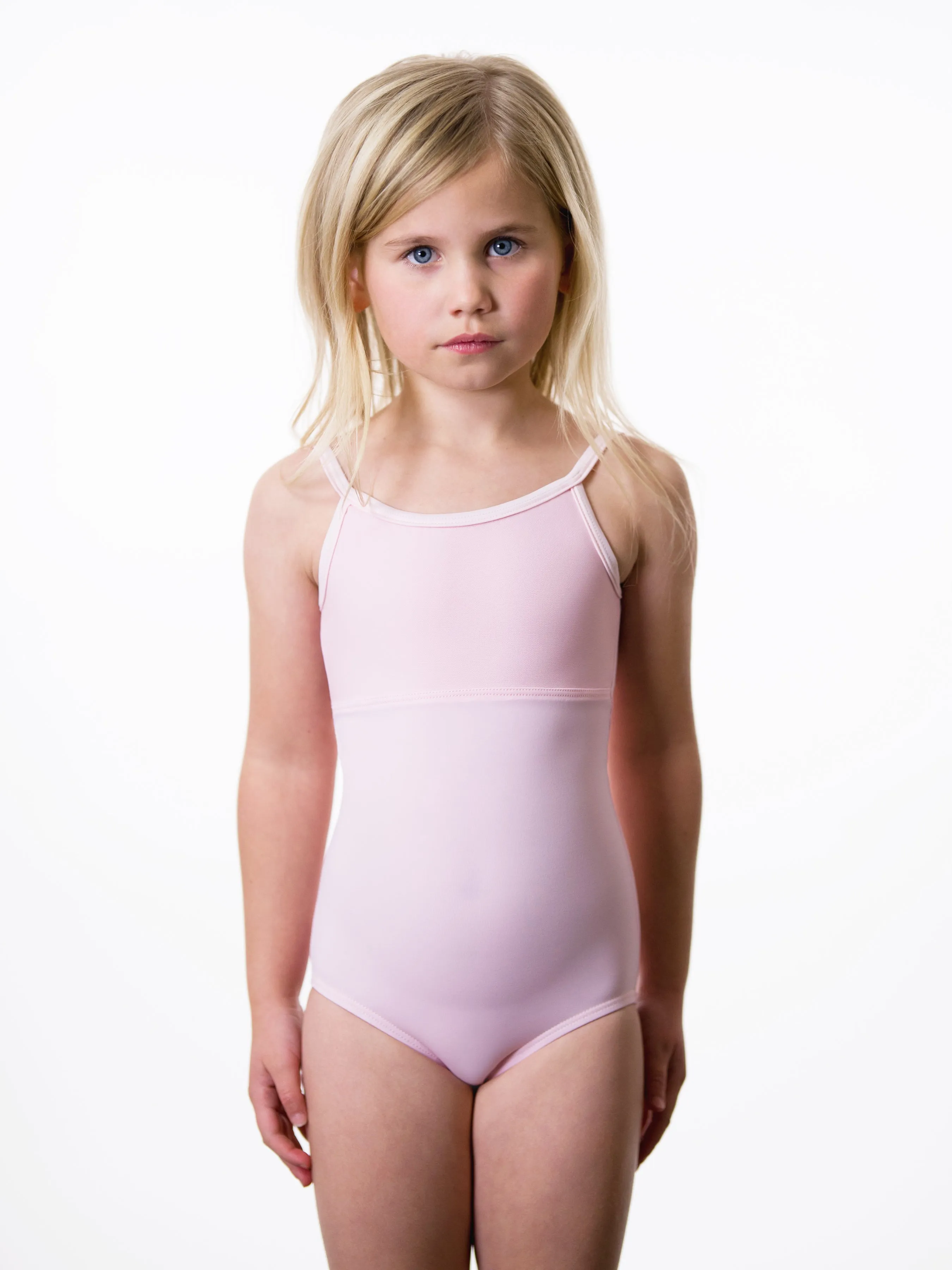 Mesh Overlay Child Size Camisole Leotard