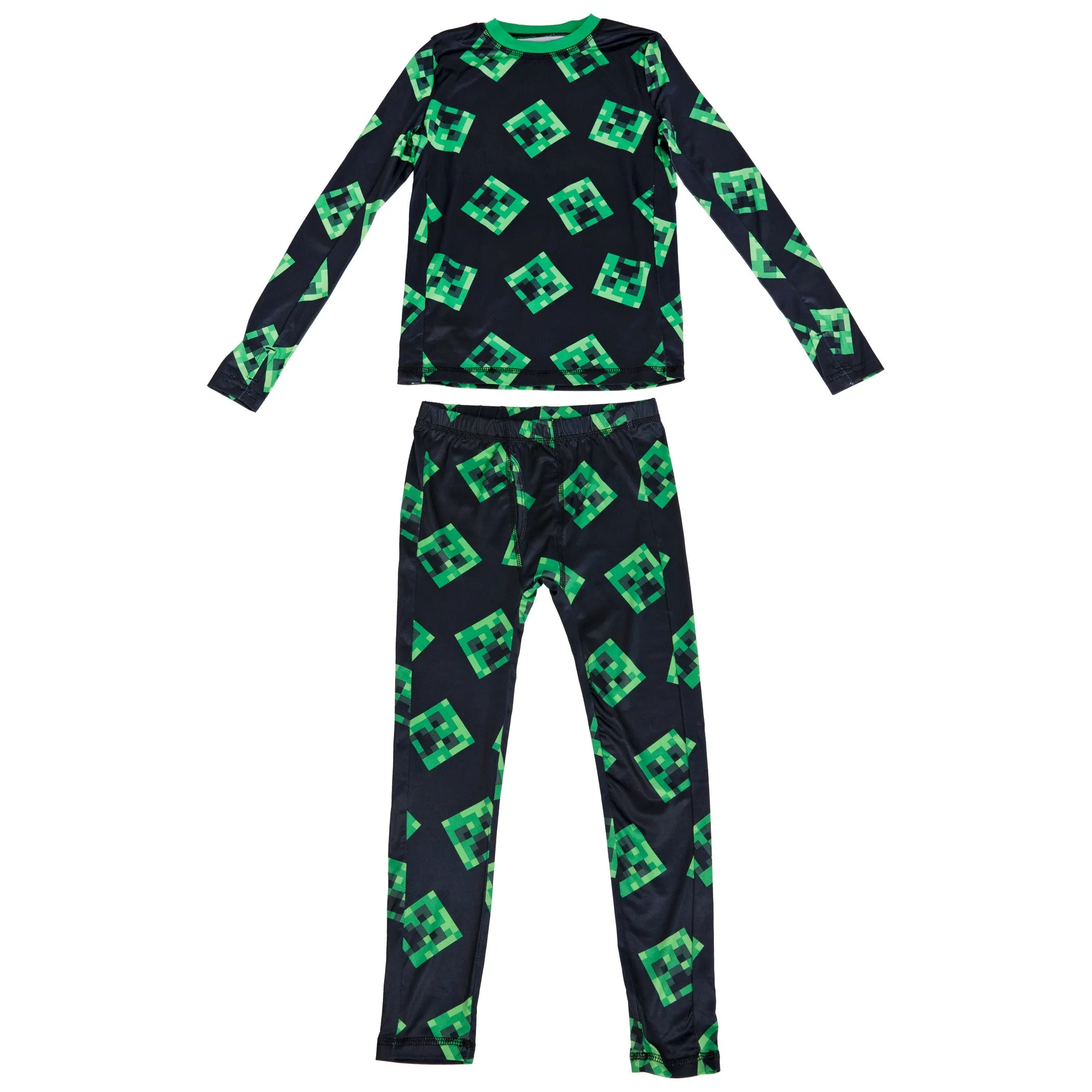 Minecraft Creepers All Over Youth 2-Piece Pajama Set