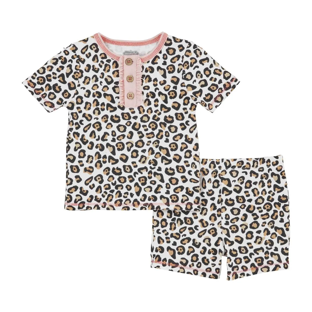 MUD Leopard Short PJ Set