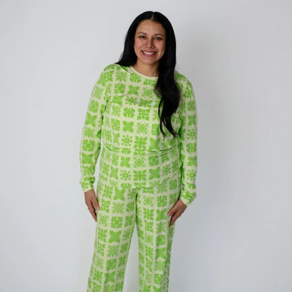 Napuanani in Pakalana Women's Long Bamboo Pajamas