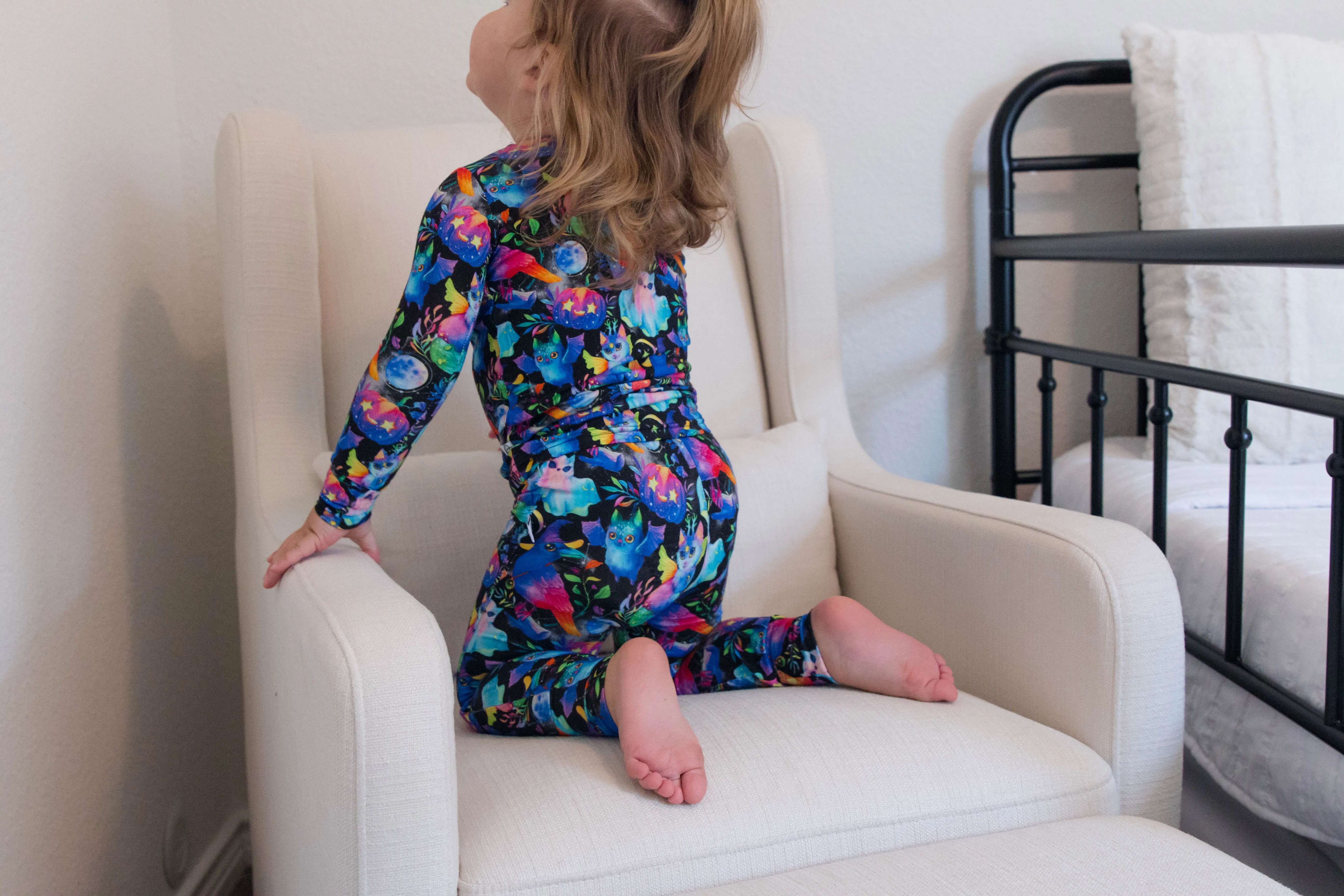 Ollee and Belle Two-Piece Long Sleeve PJ Set - Lunar