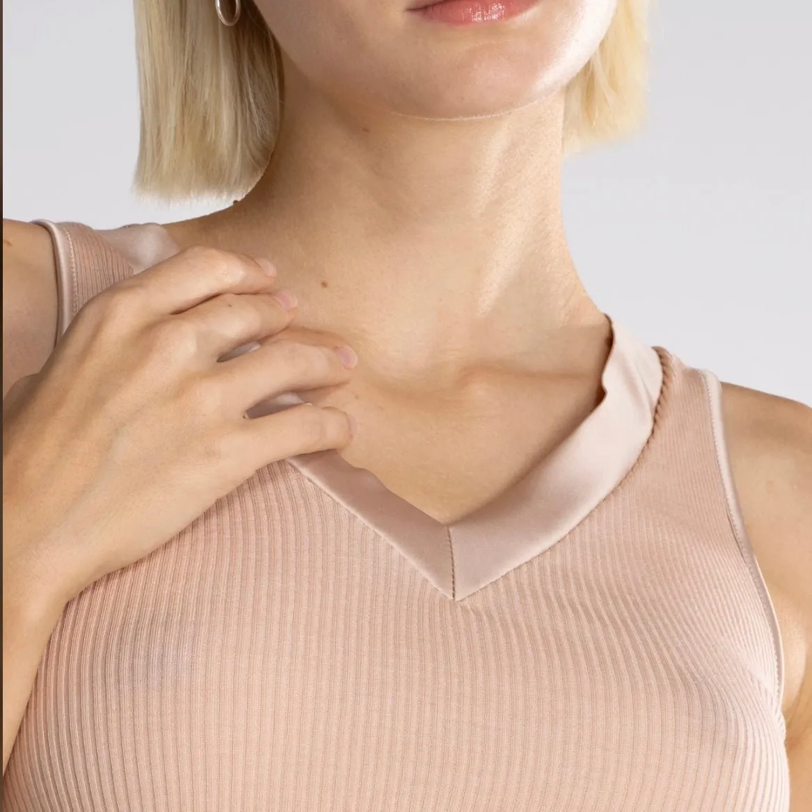 Oscalito - Wool & Silk Ribbed Tank Top - More Colors