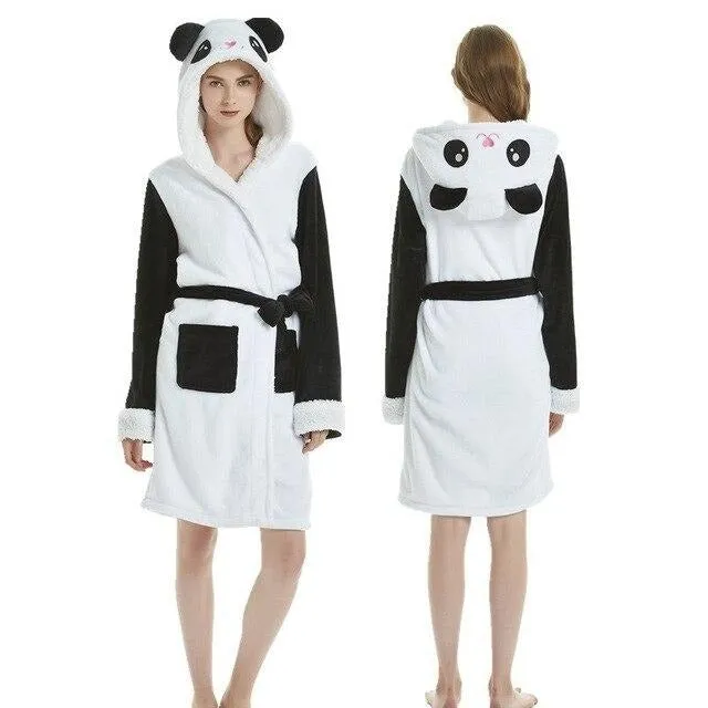 Panda Plush Bathrobe<br>Panda Bathdress