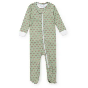 Parker Zipper Pajama- Football