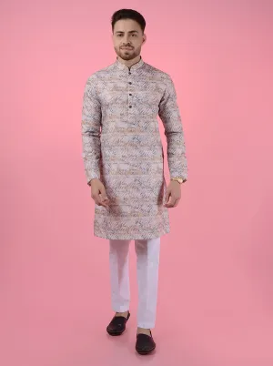 Peach Brown Kurta Pajama | TULA