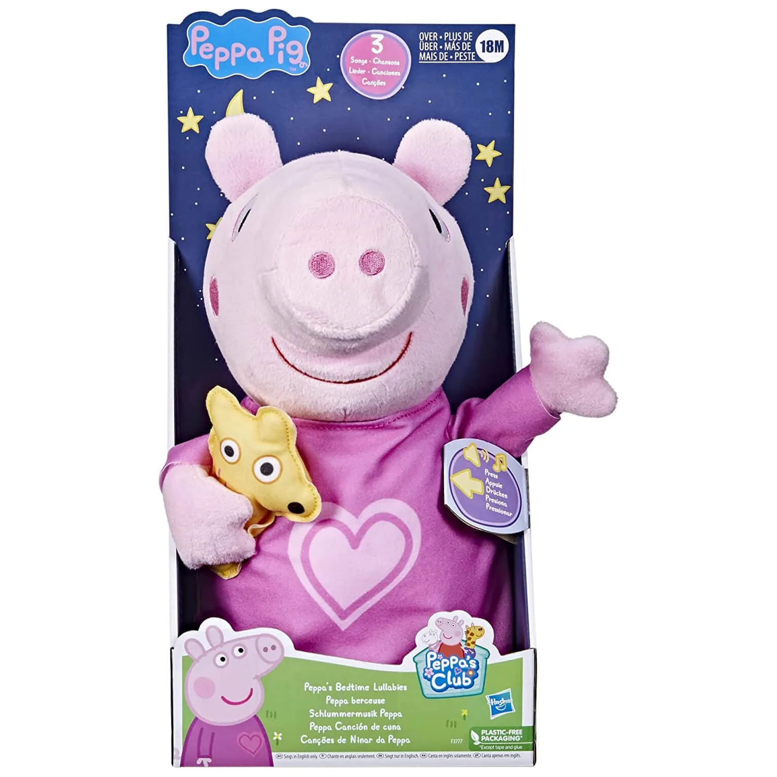 Peppa Pig Peppa's Bedtime Lullabies Interactive Soft Toy 28cm