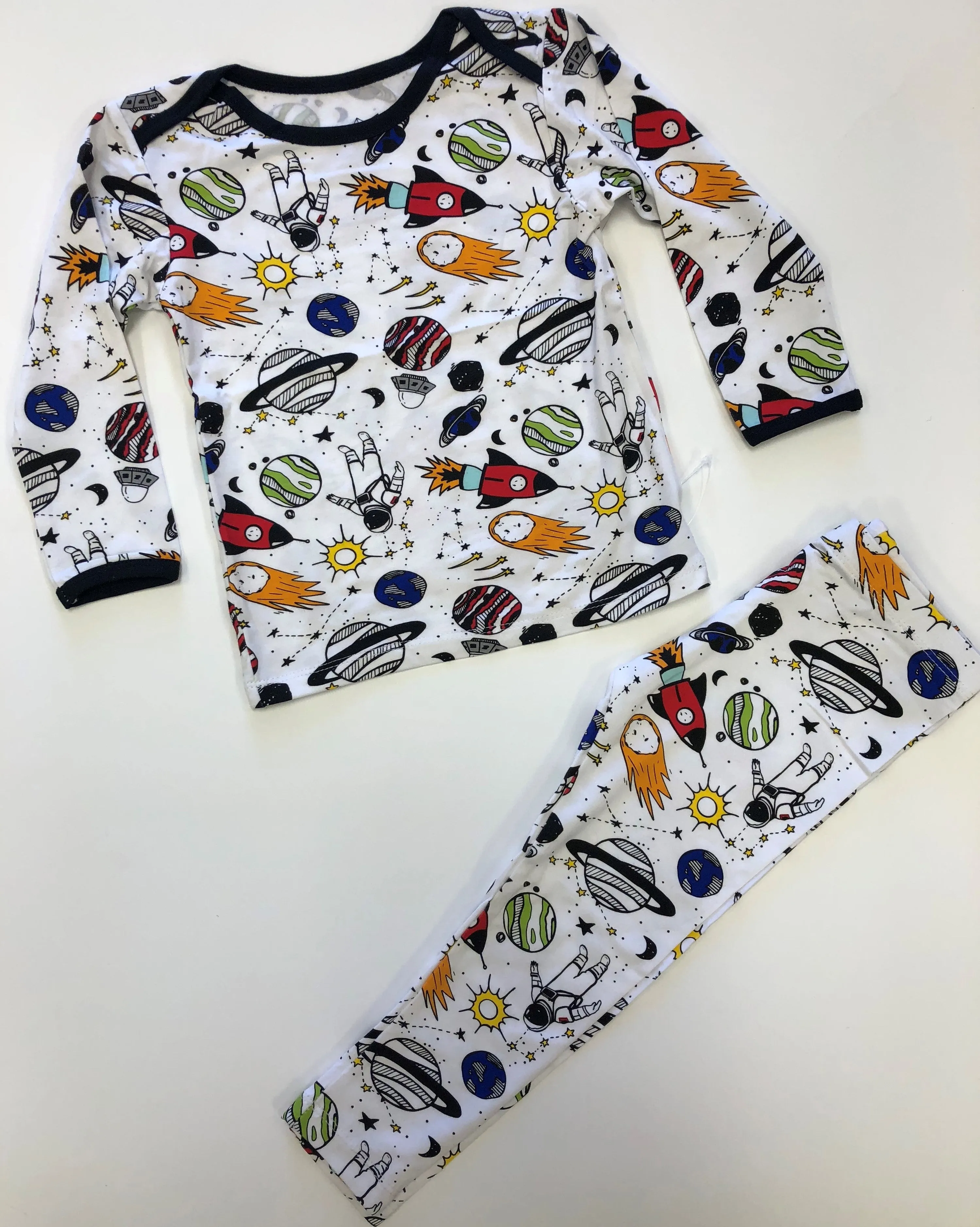 Peregrine Kidswear Space Doddle Premium Toddler 2pc Pajama Set