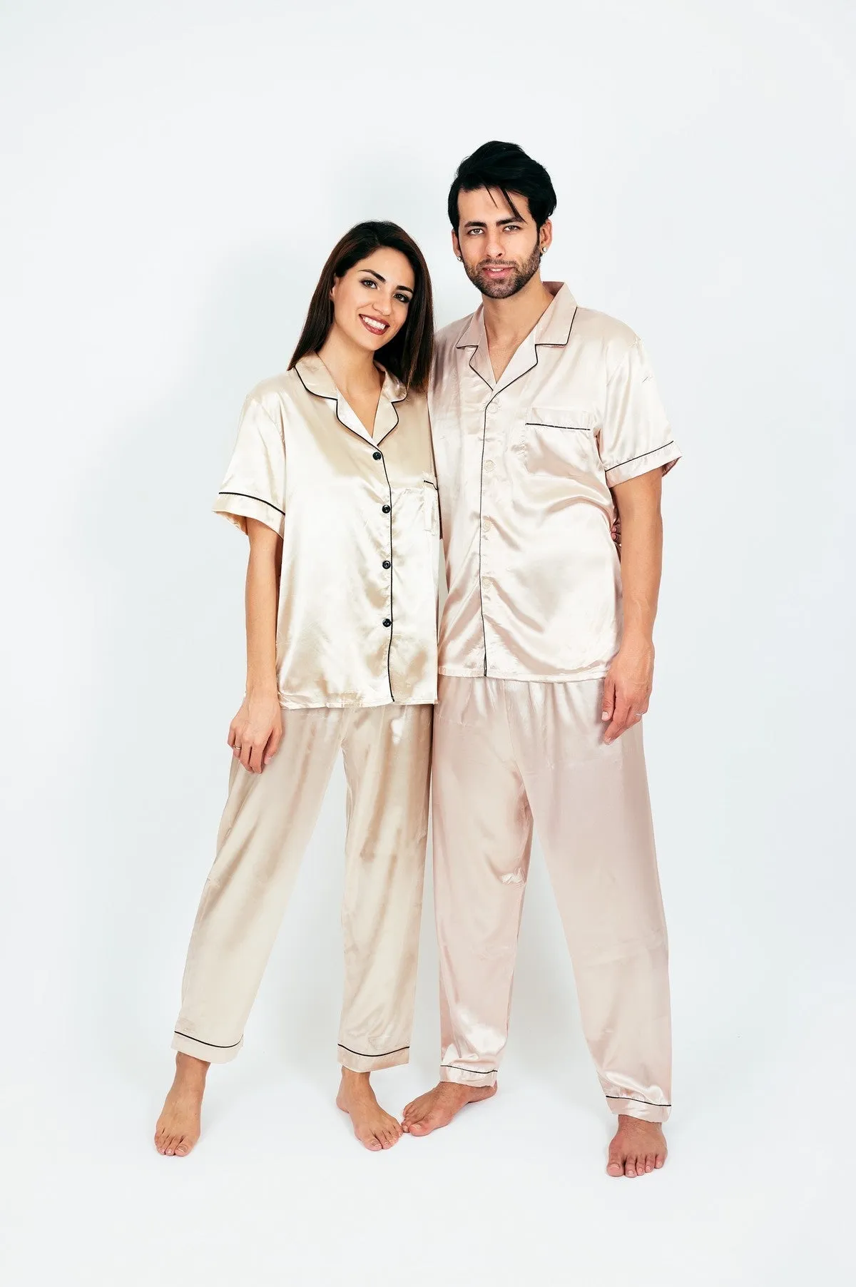 Personalized Christmas Pajamas for Couple- Short   Long