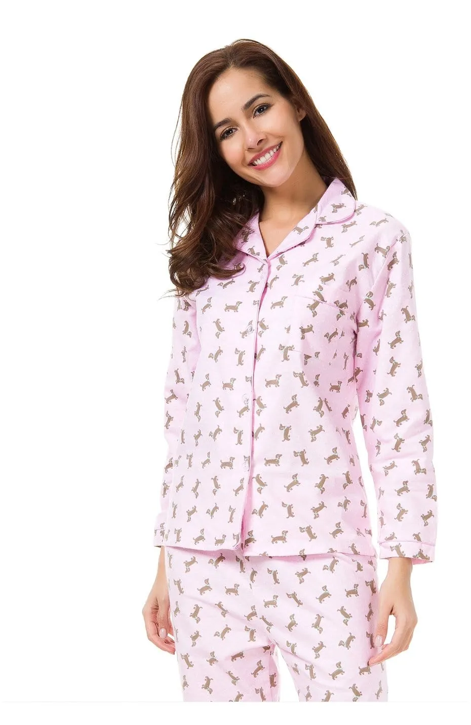 Pink Dachshund Pajamas