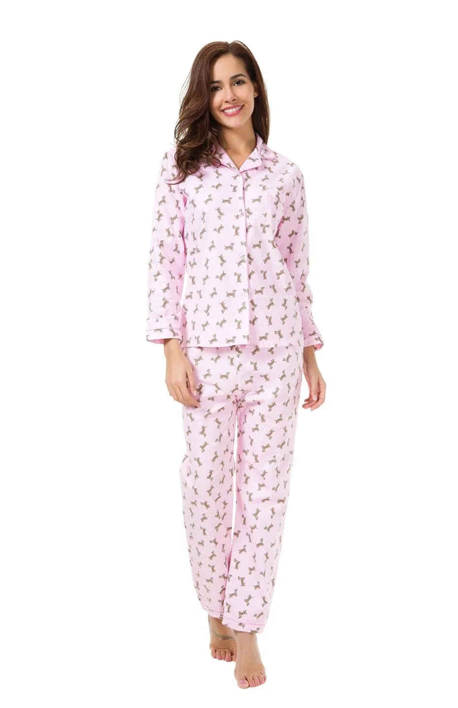 Pink Dachshund Pajamas