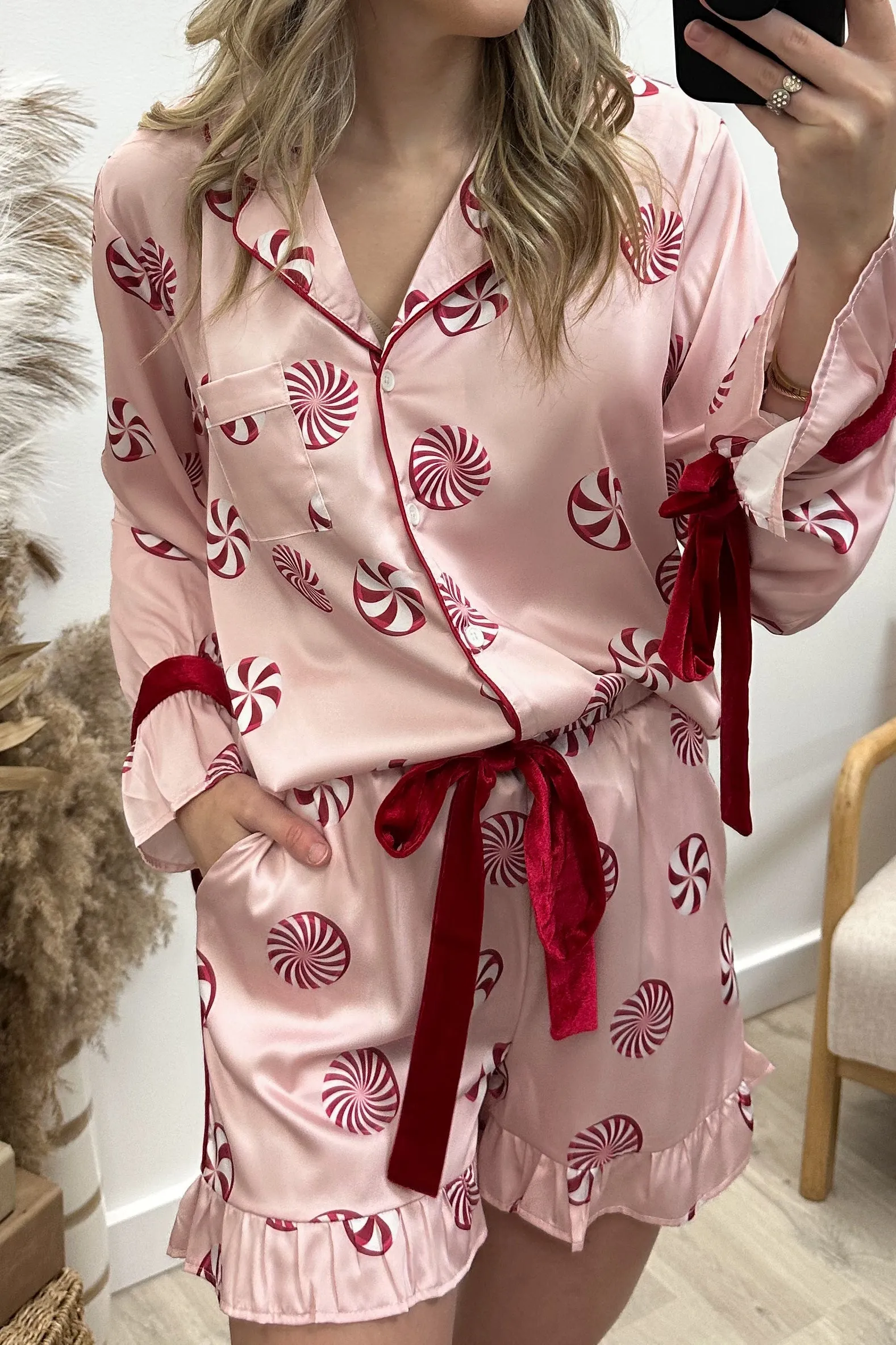 "Peppermint Twist" Pajama Set