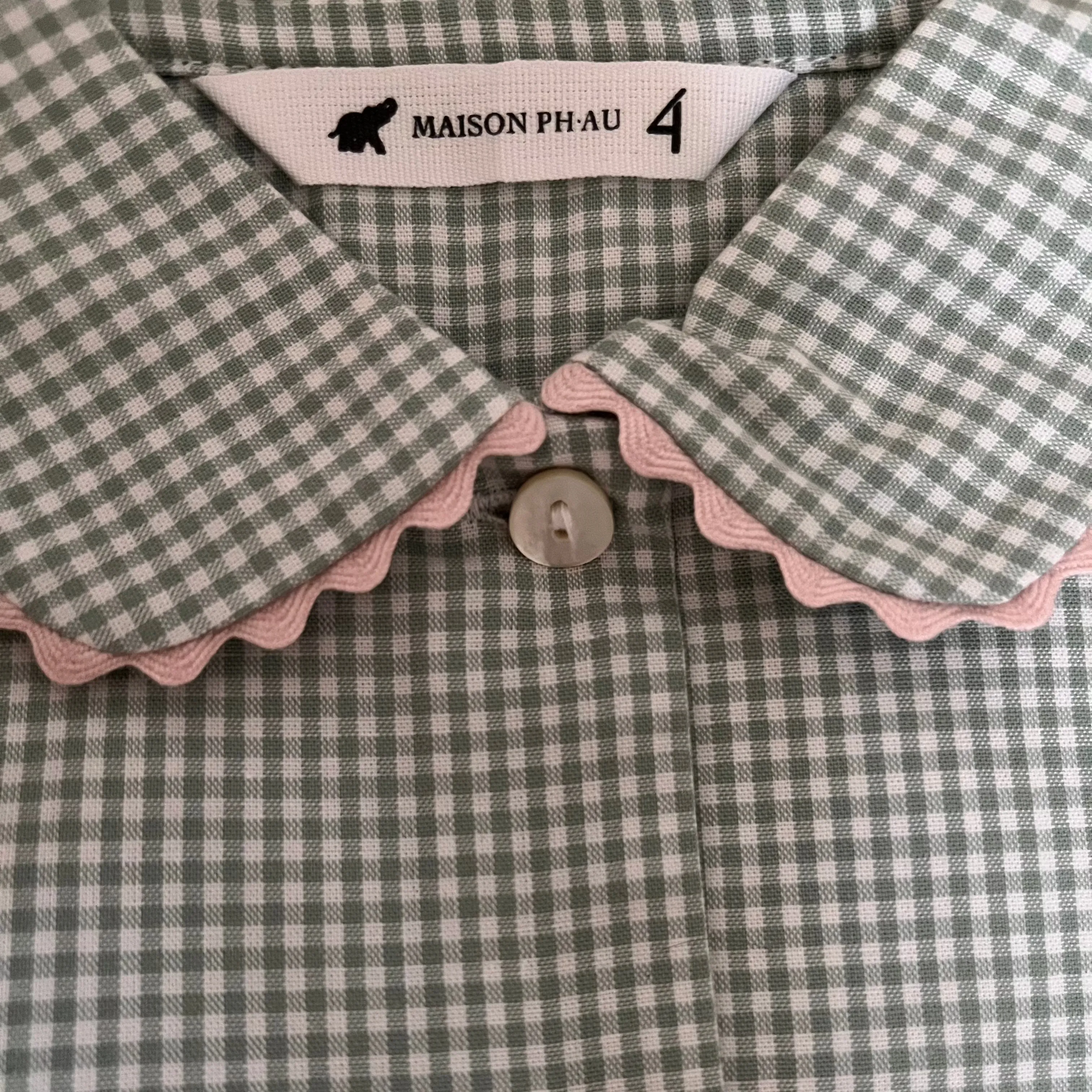 Sage Gingham Luce Pajamas