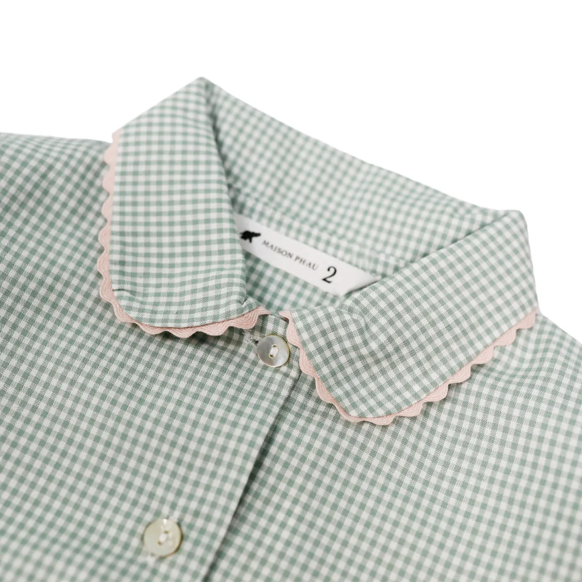 Sage Gingham Luce Pajamas