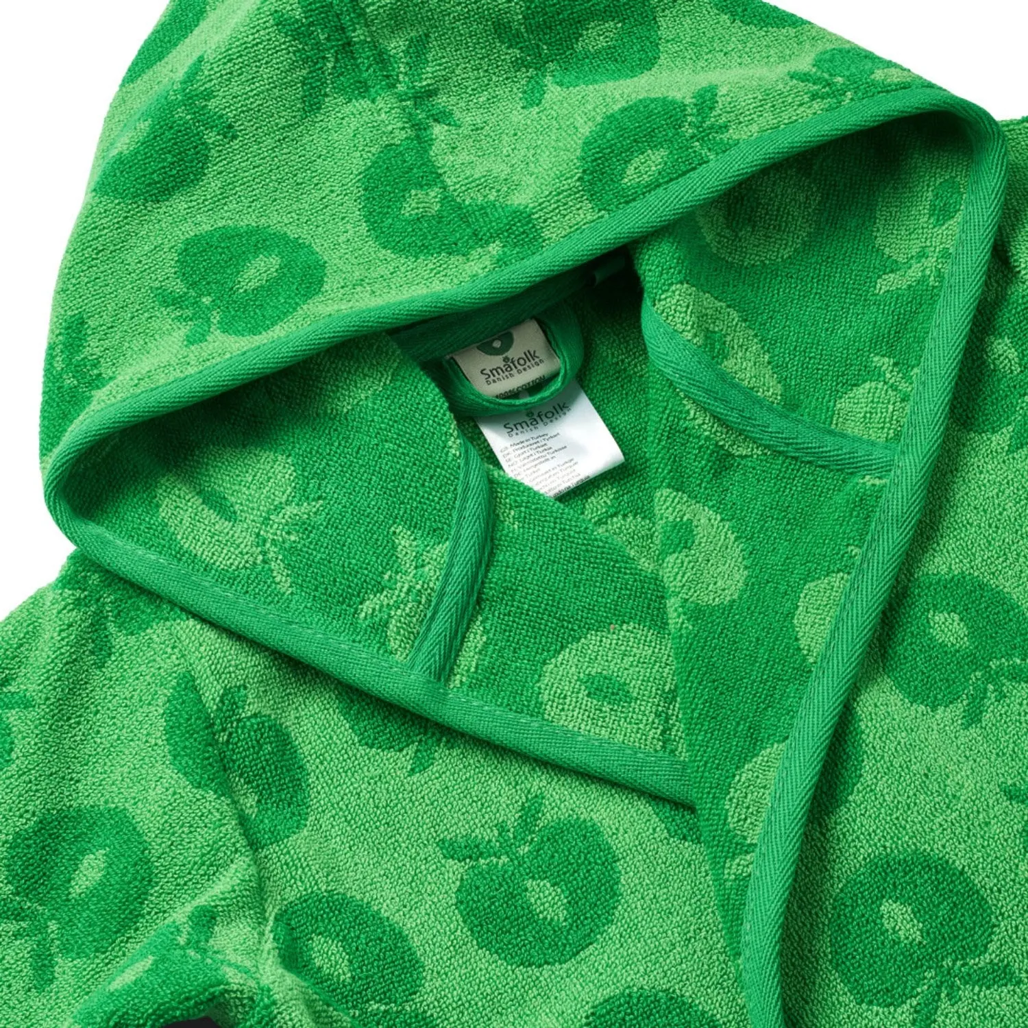 Småfolk Apple Green Bathrobe Med Æbler