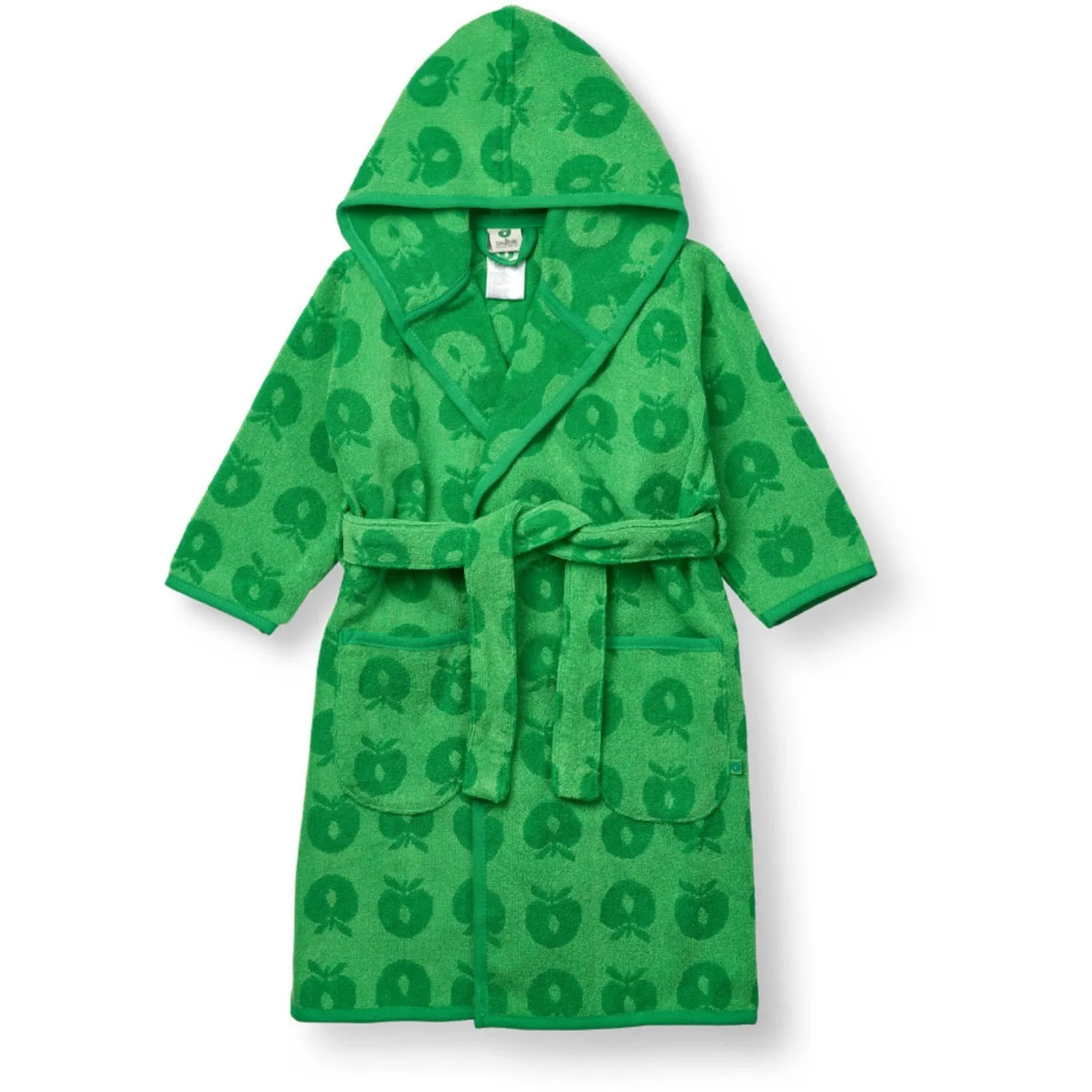 Småfolk Apple Green Bathrobe Med Æbler