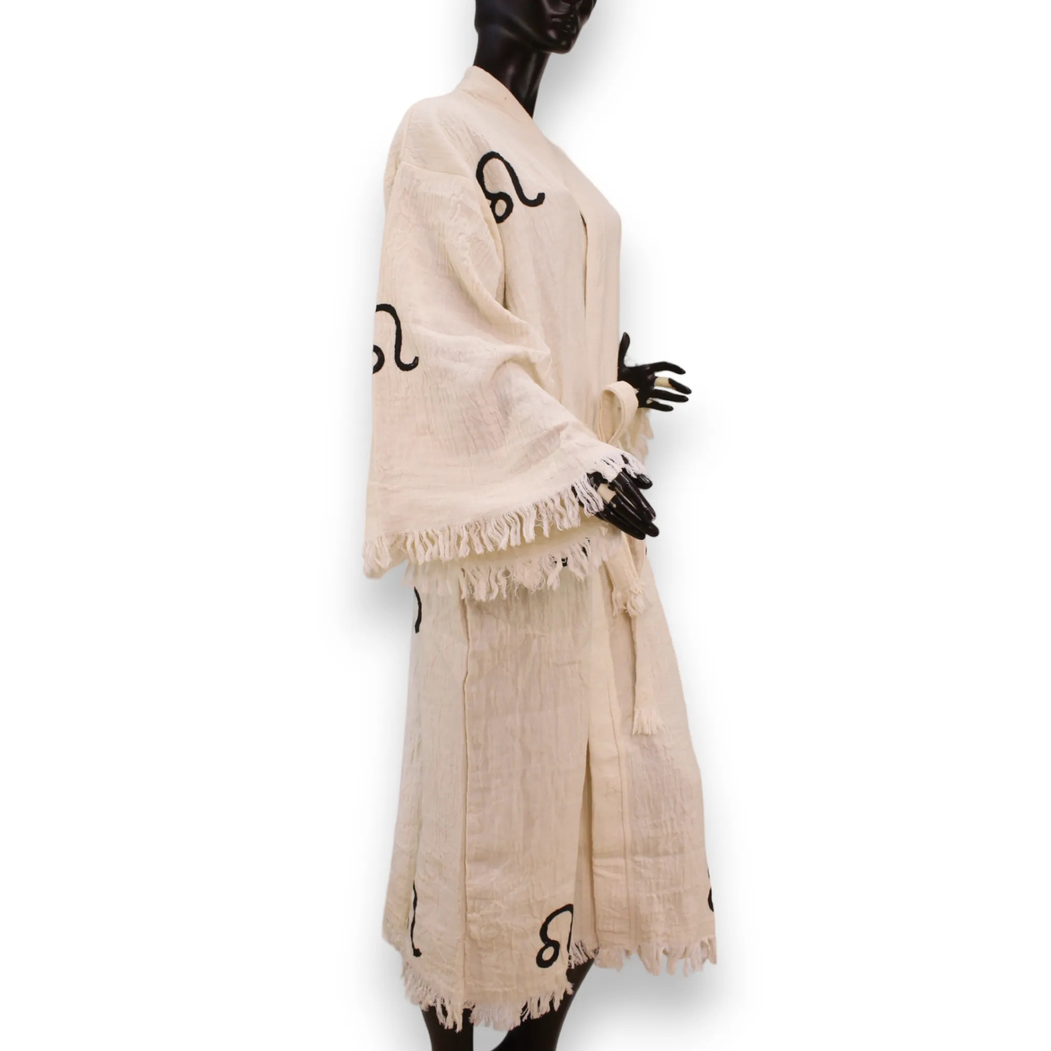 Turkish Towel Kimono Kaftan Bathrobe - Kimono Robe