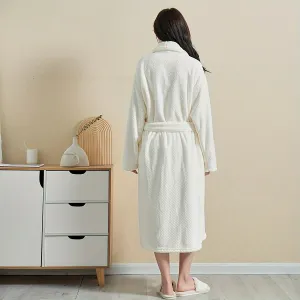 Unisex Contemporary Long Sleeve Microfiber Bathrobe, 1pc, Universal Fit, Quick Absorbent Soft Warm, Polyester and Polyamide Blend, Space-Themed Knit Fabric, Low Linting, 300 GSM, Machine Washable