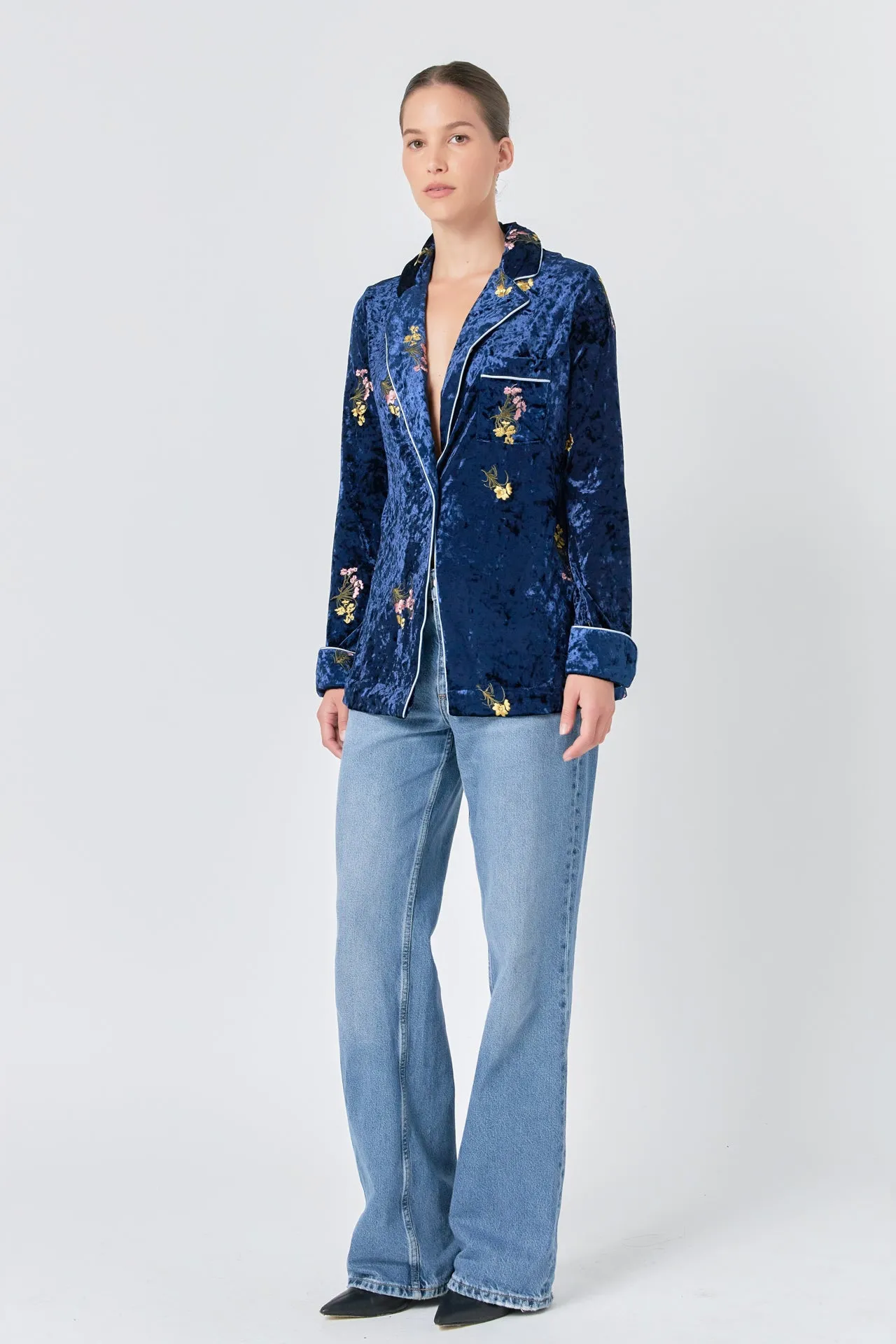 Velvet Pajama Jacket