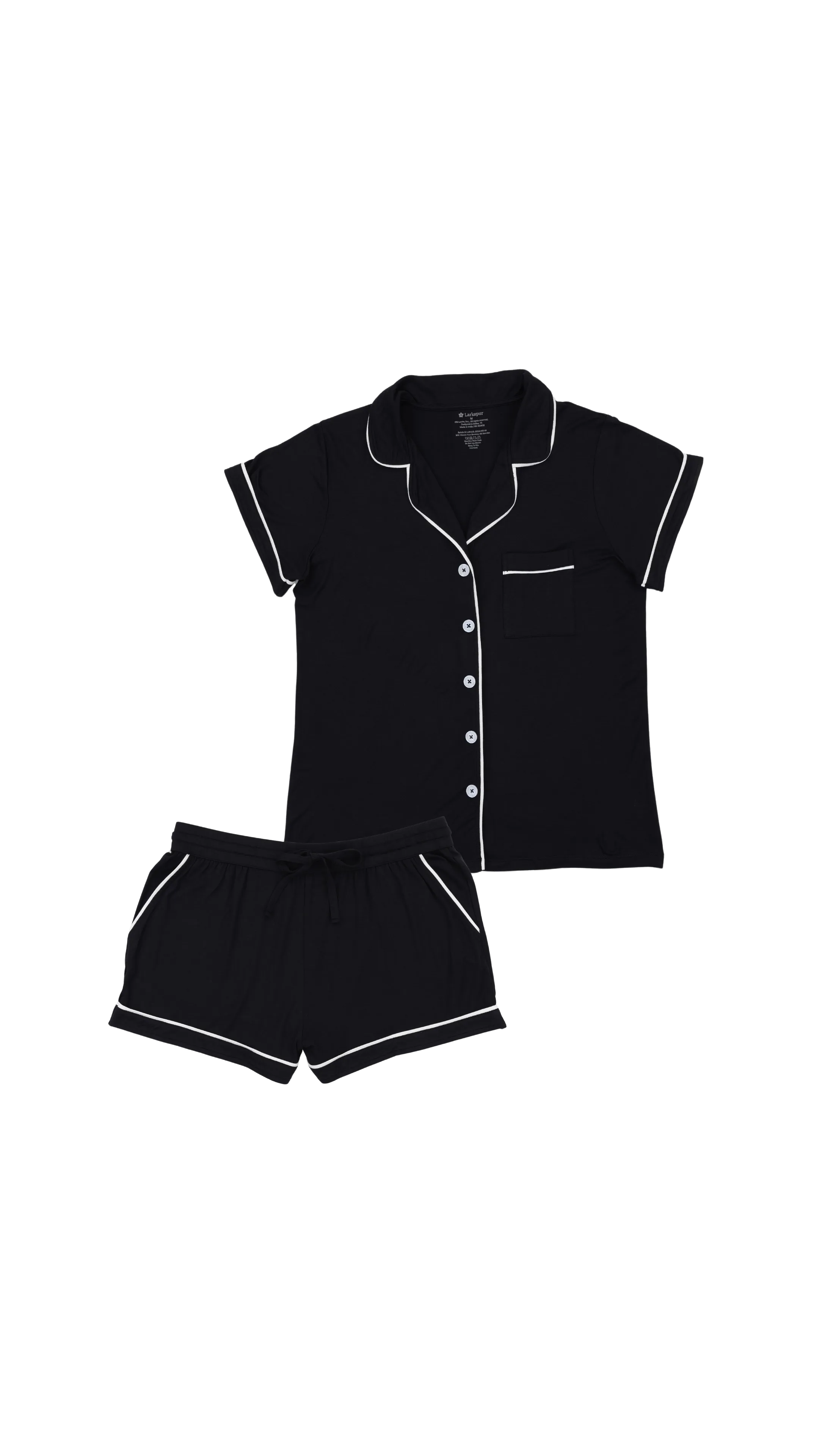 Women's Short Pajama Set in Black